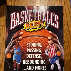 Basketball's Best! Illustrated Basketball Poster - Orange, Red, Blue